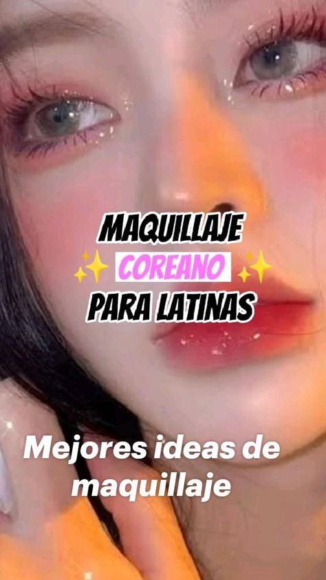 Maquillaje Maquillaje Aesthetic Natural, Easy Cute Makeup, Maquillaje Douyin, Tips To Be Happy, Girls Makeup, Cute Makeup, Aesthetic Makeup, Lipstick Colors, Korean Makeup