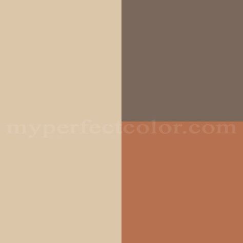 Benjamin Moore- Firenze- Putnam Ivory- Whitall Brown Created By Vivian Putnam Ivory, Bathroom Color Schemes Brown, Bathroom Colors Gray, Main Bathroom Ideas, Chef Kitchen Decor, Diy Bathroom Makeover, Game Room Bar, Brown Color Schemes, Interior Color Schemes