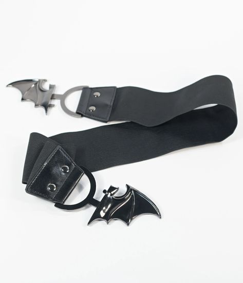 Preorder - Unique Vintage Black Bat Cinch Belt Bat Fashion, Bat Outfit, Bat Belt, Cute Belts, Cool Belts, Gothic Glam, Cinch Belt, Retro Accessories, Gothic Accessories