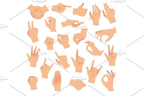 Gesturing hands. Hand with counting , #AD, #forefinger#gestures#Open#sign #Ad Thumbs Up Drawing, How To Draw Fingers, Pointing Fingers, Collection Illustration, Thumb Up, Hand Gestures, Anime Hands, Hand Gesture, Hand Reference