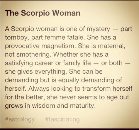 The Scorpio Woman-well... Not to toot my own horn, but this is beyond accurate. Love this!!!! Scorpio Things, Scorpion Facts, Libra Scorpio Cusp, About Scorpio, All About Scorpio, Astrology Scorpio, Scorpio Women, Scorpio Traits, The Scorpions