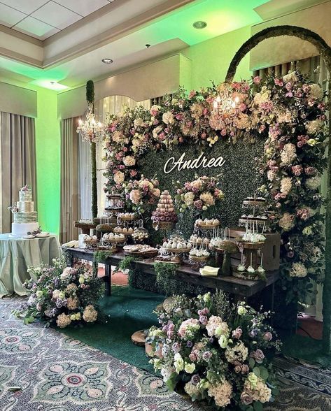 Enchanted Forest Theme Quinceanera Backdrop, Enchanted Butterfly Quinceanera Theme, Enchanted Forest Theme Quinceanera Damas, Quincera Decoration Ideas, Twilight Quinceanera Ideas, Enchanted Forest Debut Theme, Forest Aesthetic Quince, Modern Quinceanera Themes, March Quinceanera Ideas