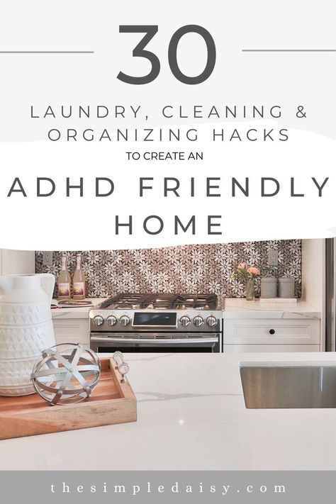 Laundry, Cleaning & Organizing Hacks For An ADHD Friendly Home Clean Laundry Storage, Home Chores Organization, Visual Storage Ideas, Things To Organize At Home, Tidy House Tidy Mind, Extreme Organization Ideas, Tidy Up Tips, Decluttering And Organizing Home, Home Cleaning And Organizing