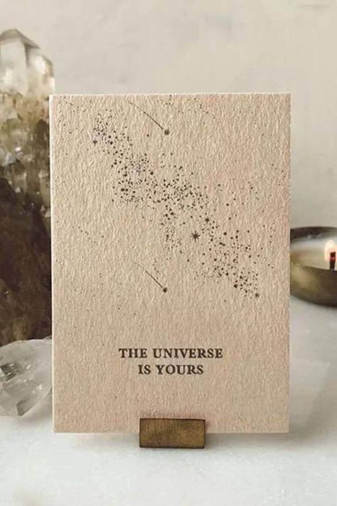 Cosmic Affirmations | Set of 17 Cards #AffirmationCards #PositiveVibes #SelfLove #DailyAffirmations Positive Affirmation Cards, Manifestation Affirmations, Affirmation Cards, Creative Life, Paper Box, Positive Mindset, Deck Of Cards, Recycled Paper, Plastic Free