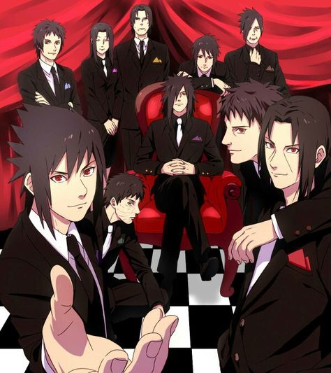 Uchiha Clan, suits, Sasuke, Itachi, Shisui, Izuna, Obito, Madara, Fugaku, Mikoto; Naruto Naruto Mignon, Naruto Clans, Izuna Uchiha, Photo Naruto, Sasuke And Itachi, Naruto Y Sasuke, Naruto Boys, Sasuke Sakura, Naruto Sasuke Sakura