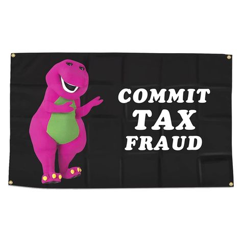 PRICES MAY VARY. COMMIT TAX FRAUD FUNNY FLAG SIZE: The package includes a 3x5ft/35x60in/90*150cm flag without a flagpole. CRAFTSMANSHIP: The funny Commit Tax Fraud tapestry colors are clear and vibrant, and the dyes are fading-resistant to ensure each flag will survive inclement weather. You will immediately love it when you receive this flag. HIGH-END MATERIALS: Made of Durable Polyester. With double-stitched edges and Four brass grommet reinforcements, you'll fully appreciate the craftsmanship Commit Tax Fraud, Room Flags, Funny Banner, Funny Flags, Tax Fraud, Funny Tapestry, Wall Flag, Party Garden, Dorm Walls