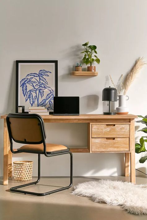 Dining Tables + Desks | Urban Outfitters | Urban Outfitters Urban Outfitters Desk, Forest Studio, Eagle Decor, Desks Office, Apartment Furniture, Michelin Star, Desk Space, Sofa Shop, Wood Desk