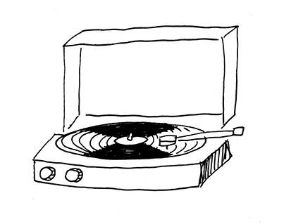 Turntable drawing Drawings Of Record Players, Record Illustration Vinyl, Vinyl Tattoo Minimalist, Vinyl Tattoo Record, Record Tattoo Vinyl, Tiny Drawing Ideas, Vinyl Record Drawing, Record Doodle, Music Drawings Ideas