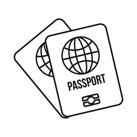 Passport Drawing, Flight Boarding, Sport Drawing, Sports Drawing, Sports Drawings, Globe Vector, Vector Patterns Design, Drawing Png, Art Folder