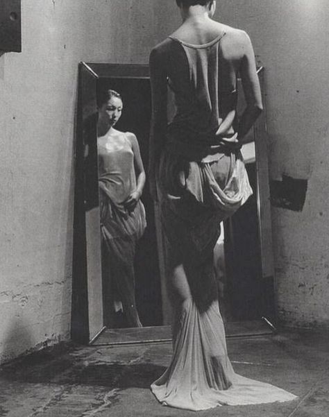 Central Saint Martins, Visual Diary, Rick Owens, No. 2, Editorial Fashion, Fashion Photography, Mirror, Black And White, Human