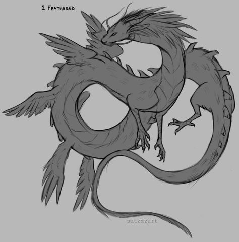 Feathered Dragon, Dragon Oc, Eastern Dragon, Fantasy Creatures, Art Reference, Humanoid Sketch, Google Search, Art