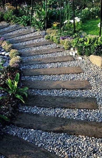 Top 40 Best Gravel Walkway Ideas - Hardscape Path Designs Gravel Walkway, Taman Diy, Walkway Landscaping, Rustic Backyard, Front Garden Landscape, Desain Lanskap, Gravel Garden, Garden Walkway, Rock Garden Landscaping