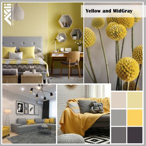 Yellow Gray Bedroom Ideas, Grey And Yellow Kitchen Ideas, Bedroom Ideas Yellow And Gray, Yellow And Gray Bedroom Ideas, Yellow And Grey Living Room, Mustard And Grey Bedroom, Yellow Gray Room, Gray And Yellow Bedroom Ideas, Yellow And Grey Bedroom