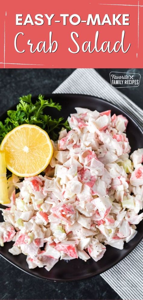 Crab Salad With Old Bay Seasoning, Deli Crab Salad Recipe, Crab Meat Salad Recipe Simple, Crab Salad 12 Tomatoes, Homemade Crab Salad, Crab Salad Recipe 12 Tomatoes, Crab Salad Lettuce Wraps, Imitated Crab Salad Recipes, Easy Seafood Salad