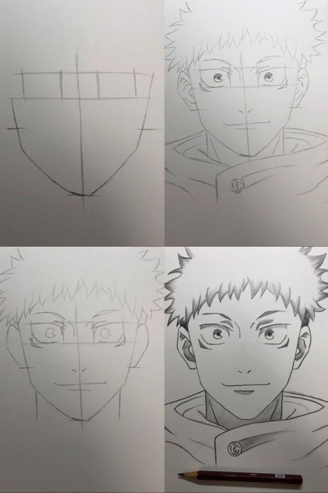 Itadori Yuji : https://youtu.be/xF804l_47q8 Itadori Drawing Easy, How To Draw Itadori, Jjk Sketches Easy, Anime Sketch Tutorial Step By Step, Yuji Itadori Tattoo, Yuji Itadori Sketch, Yuji Sketch, Itadori Sketch, Yuji Itadori Drawing