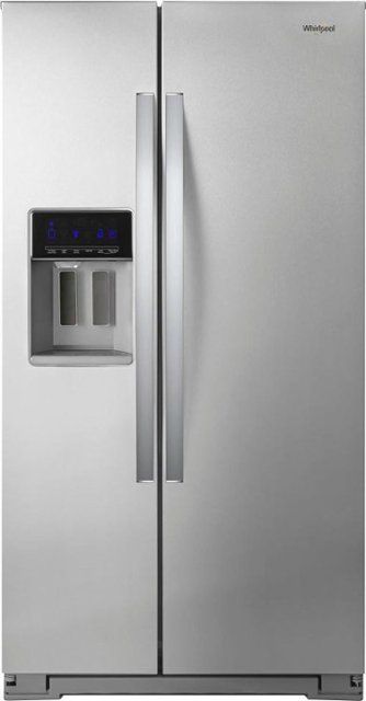 Whirlpool 20.6 Cu. Ft. Side-by-Side Counter-Depth Refrigerator Fingerprint Resistant Stainless Steel WRS571CIHZ - Best Buy Cabinet Depth Refrigerator, Best Counter Depth Refrigerator, Refrigerator Whirlpool, Laundry Room Storage Shelves, Refrigerator Brands, Counter Depth Refrigerator, Ice Storage, Side By Side Refrigerator, Whirlpool Refrigerator