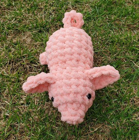 Amigurumi Piglet – Free Crochet Pattern » Krafty Kait Small Pig Amigurumi Free Pattern, Crochet Pig Pillow Pattern Free, Easy Crochet Pig Pattern Free, Bernat Yarn Amigurumi, Pig Pattern Crochet, No Sew Pig Crochet Pattern, No Sew Pig Crochet, Crochet Pig Pattern Free No Sew, Free Crochet Stuffies Patterns