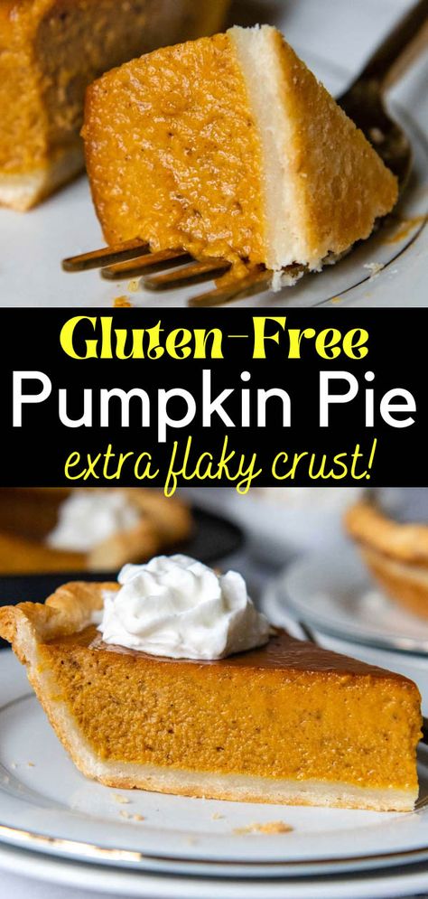 Perfected Gluten-Free Pumpkin Pie (Easy, Homemade) Best Gluten Free Pumpkin Pie, Homemade Gluten Free Pie Crust, Crust Free Pumpkin Pie, Gf Pumpkin Pie Recipe, Gf Df Pumpkin Pie, Gluten Free Pie Dough Recipe, Gluten Free Pumpkin Pie Easy, Df Pumpkin Pie, Mama Gourmand