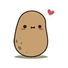 Adorable Potato Meme, Potato Drawing, Cartoon Potato, Griffonnages Kawaii, Potato Funny, Kawaii Potato, Cute Potato, Arte Do Kawaii, A Potato