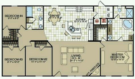 . Double Wide Layout Floor Plans, 5 Bedroom Double Wide Floor Plans, Double Wide Layout, Double Wide Trailer Floor Plans, Double Wide Mobile Home Floor Plans, Double Wide Floor Plans, Double Wide Trailer, Double Wide Home, Double Wide Mobile Home