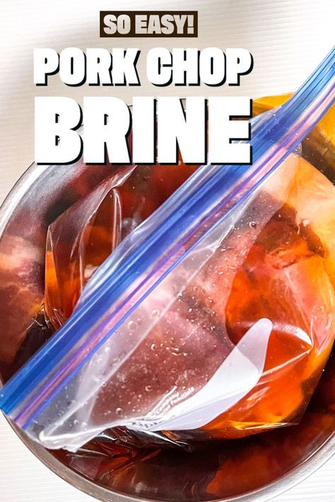 Quick Pork Chop Brine, Quick Brine For Pork Chops, Brine Pork Tenderloin, Brine Pork Chops Recipes, Brine For Smoked Pork Chops, Easy Brine For Pork Chops, Simple Pork Chop Brine, Brine Recipe For Pork, Pork Chop Brine Recipes Apple Cider