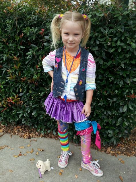 Punky Brewster costume blonde version 2013 Wacky School Day Outfit, Wacky Tacky Day Outfits For Kids, Halloween Ideas Blonde, Whacky Wednesday Spirit Week, Crazy Outfit Day For Kids, Wacky Day At School Outfits, Crazy Day At School Outfits, Wacky Wednesday Outfit For Kids, Crazy Clothes Day At School