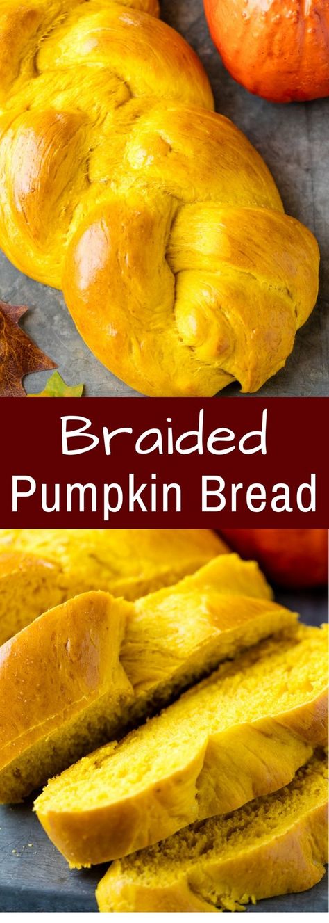 Pumpkin Yeast Bread Recipe, Pumpkin Yeast Bread, Recipes With Yeast, Cheese Bread Recipe, Pumpkin Loaf, Tasty Bread Recipe, Braided Bread, Yeast Bread Recipes, Pumpkin Bread Recipe