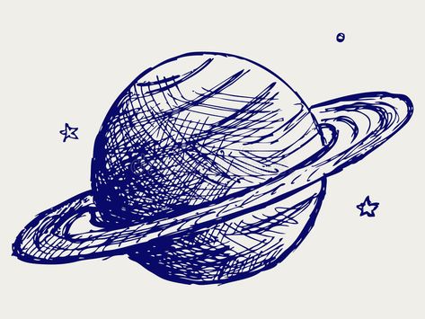 Planet Saturn. Doodle style. Vector sketch #Sponsored , #PAID, #ad, #Saturn, #sketch, #Vector, #Planet Planet With Rings Drawing, How To Draw Saturn, Drawing Of Saturn, Planet Drawing Art, Astronomy Sketches, Saturn Doodle, Planet Doodles, Saturn Sketch, Planet Drawings