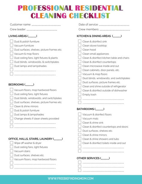 Professional House Cleaning Checklist, Cleaning House Checklist, House Cleaning Checklist Printable, Cleaning Checklist Printable Free, Deep Cleaning House Checklist, Free Printable Cleaning, Cleaning Checklist Template, House Checklist, Cleaning Checklist Printable