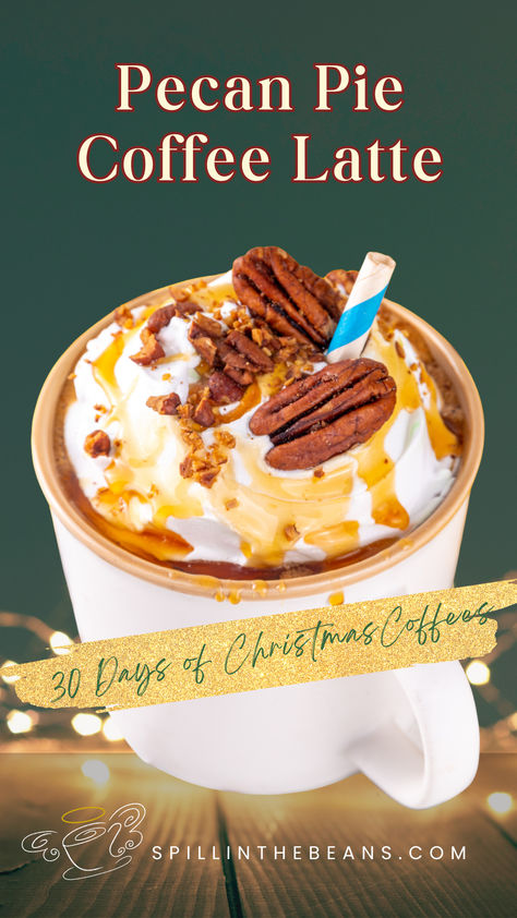 Day 3 of spillinthebeans.com's 30 Days of Christmas Coffees brings you the ultimate comfort beverage – Pecan Pie Latte. Enjoy the warmth and nutty sweetness in every sip. 🍰☕ . . . #christmascoffee #coffeeinspo #christmascoffeerecipe #spillinthebeans You Been Mugged Ideas, Thanksgiving Coffee Drinks, Winter Latte Recipes, Fall Latte Recipes, Winter Coffee Drinks, Winter Coffee Recipes, Christmas Coffee Drinks, 30 Days Of Christmas, Christmas In A Cup