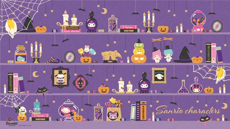 Sanrio Fall Wallpaper Laptop, Hello Kitty Fall Wallpaper Desktop, Sanrio Halloween Wallpaper Laptop, Hello Kitty Halloween Wallpaper Desktop, Halloween Hello Kitty Wallpaper Laptop, Halloween Laptop Wallpaper, Hello Kitty Halloween Wallpaper, Halloween Activity Sheets, Sanrio Halloween