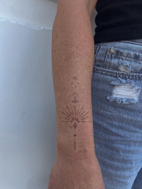 Fine Line Spiritual Tattoo, Detailed Fine Line Tattoo, Ornamental Tattoo Wrist, Ornamental Forearm Tattoo, Wrist Ornamental Tattoo, Fine Line Ornamental Tattoo, Fine Line Wrist Tattoo, Ornamental Wrist Tattoo, Amy Tattoo