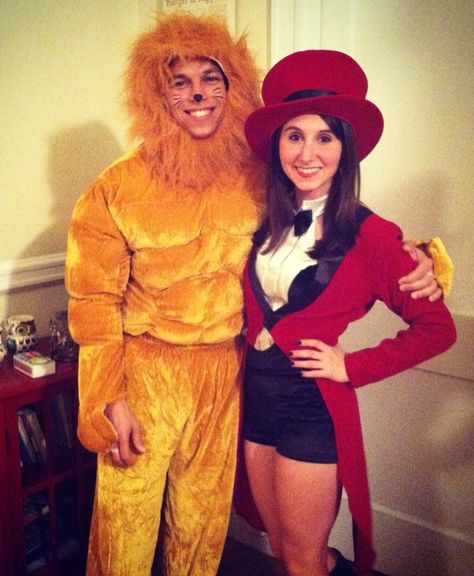 Anyone that knows me well knows that Halloween is one of my favorite holidays. My friends always tease me because I usually have my Halloween costume picked out by May. But I can’t help it! I love ... Lion And Tamer Costume Couples, Lion Tamer And Lion Costume Couple, Lion And Ring Master Costume, Lion And Lion Tamer Costume Couple, Lion And Lion Tamer Costume, Carny Costume, Circus Gala, Surfer Costume, Lion Tamer Costume