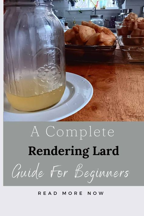 "Discover the art of rendering lard with our easy step-by-step guide! Transforming pork fat into liquid gold has never been simpler. Whether you're a seasoned chef or a kitchen novice, rendering lard is a versatile skill that can enhance the flavor of your dishes. Join us on a culinary journey as we explore the process of creating this traditional cooking ingredient. Elevate your recipes with the rich, savory goodness of homemade lard - a must-have staple for any home cook! Rendering Lard Crockpot, Pork Lard Recipe, Rendering Pork Lard, Pork Lard Uses, How To Render Pig Lard, Rendering Pork Fat For Lard, How To Render Pork Fat Into Lard, Rendering Lard, Slotted Spoons