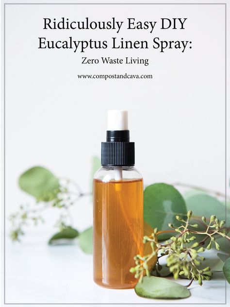 Ridiculously Easy DIY Eucalyptus Linen Spray for Zero Waste Living #eucalyptus Eucalyptus Diy Ideas, Eucalyptus Spray Diy, What To Do With Dried Eucalyptus, Fresh Eucalyptus Uses, Compost Diy, Diy Parfum, Eucalyptus Diy, Herbs Recipes, Diy Eucalyptus