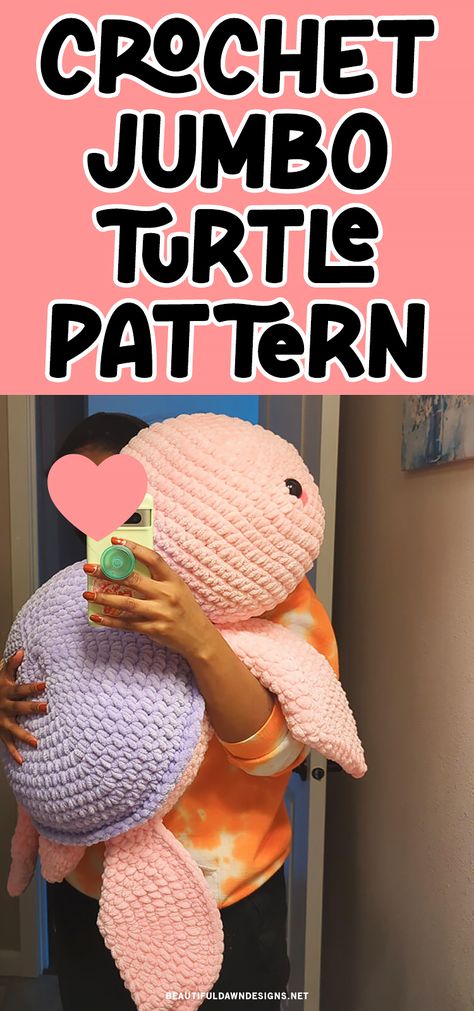 If you’re a crocheter who loves plush, adorable creations, then you’re in for a treat. The Jumbo Turtle crochet pattern could be your next favorite project and for all the right reasons. This is the cutest crochet plush pattern. Giant Crochet Stuffed Animals, Crochet Large Plushies Pattern Free, Jumbo Turtle Crochet Pattern, Quick Free Crochet Toy Patterns, Giant Turtle Crochet Pattern Free, Crochet Turtle Pillow Pattern Free, Jumbo Amigurumi Pattern, Big Amigurumi Pattern, Plush Turtle Crochet Pattern