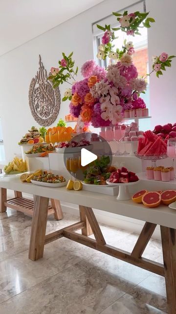 Sydney Catering •Hayat & Fay• on Instagram: "30% off All stock - Hayat’s returning home sale 🩷 www.hayatandfay.com Discount code: HOME30 at checkout 🩷" Cocktail Party At Home Decor, Buffet Table Arrangement, Hosting Ideas, Bridal Shower Inspo, Buffet Decor, Fruit Arrangements, Dessert Tables, Brunch Party, February 11