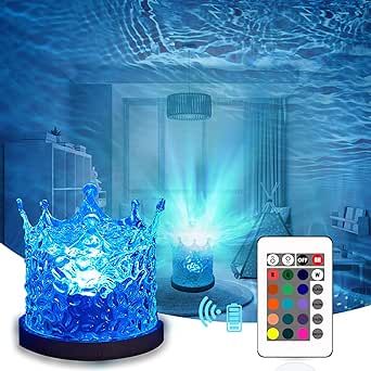 Underwater Projector, Wave Projector, Water Lamp, Crown Light, Ceiling Projector, Mermaid Room, Star Projector, Water Ripples, Office Bar