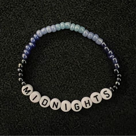 Taylor Swift Midnights Friendship Bracelet Blue Ombre Beads Concert Bracelet Midnights Album Eras Tour Beaded Bracelet Accesories Midnights Friendship Bracelet, Taylor Swift Friendship Bracelet, Midnights Album, Taylor Swift Midnights, Chantel Jeffries, Bracelet Blue, Blue Ombre, Blue Bracelet, Eras Tour