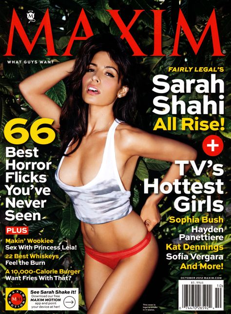 Sarah Shahi Maxim October, 2012 Natalie Martinez, March Zodiac, Amanda Righetti, Maxim Magazine, Sarah Shahi, Good Whiskey, Hayden Panettiere, Best Horror Movies, Sophia Bush