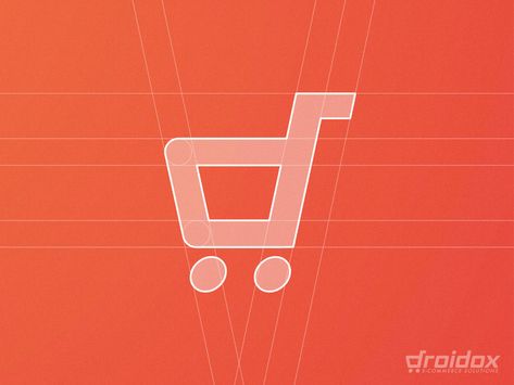 Supermarket Logo, Logo Grid, Cart Logo, Colorful Logo Design, Supermarket Design, Retail Logo, Grid Design, Letter D, Store Signs