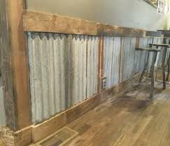 Corrugated Metal Wall, Barn Tin, Corrugated Tin, Tin Wall, Corrugated Roofing, Man Cave Home Bar, Tin Walls, Corrugated Metal, Rustic Bathroom