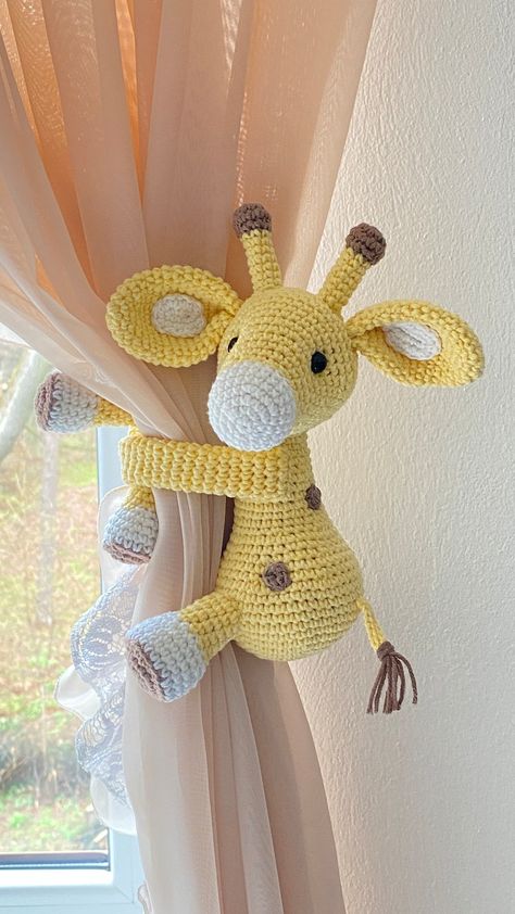 Safari Giraffe Curtain Tiebacks, Baby Room Decor Holder Camelopard Doll Toy Giraffe Healty Nursery Safari Animals Theme Valentines Day - Etsy Newborn Room Ideas, Giraffe Nursery Theme, Baby Giraffe Nursery, Safari Baby Room, Giraffe Room, Safari Room, Animal Baby Room, Gym Center, Newborn Room