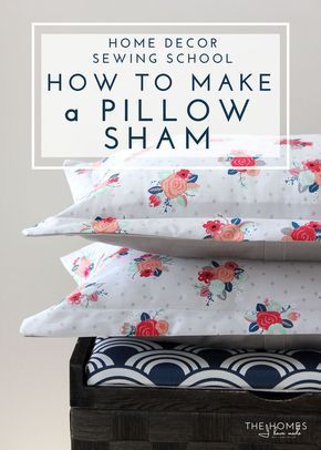 Customize your bed linens and save money by making your own pillow shams! This tutorial walks you through everything you need to know! Make Your Own Pillow, Home Decor Sewing, Make A Pillow, Sewing School, Sew Ins, Beginner Sewing Projects Easy, Sewing Pillows, Leftover Fabric, Sewing Projects For Beginners