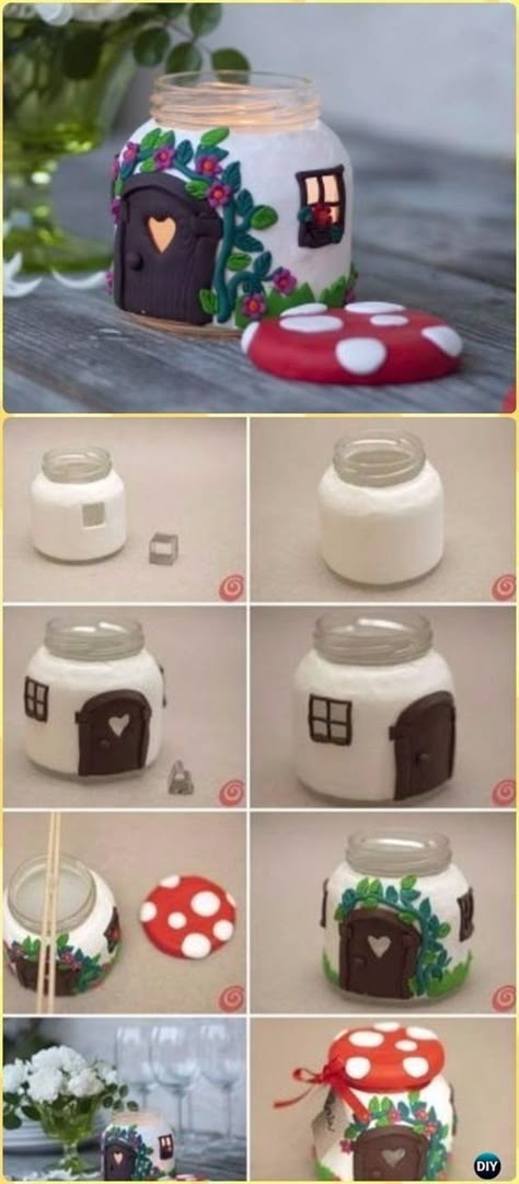 Diy Jar Crafts, Wine Bottle Diy Crafts, Mason Jar Crafts Diy, Diy Bricolage, Wine Bottle Diy, Light Crafts, Diy Simple, Diy Fairy, Fairy Light