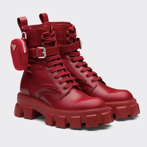 Prada red pocket combat boots Daimon Hellstrom, Tyrone Johnson, Red Combat Boots, Jennifer Walters, Prada Red, Clothing Guide, Red Pocket, Clint Barton, Spider Woman