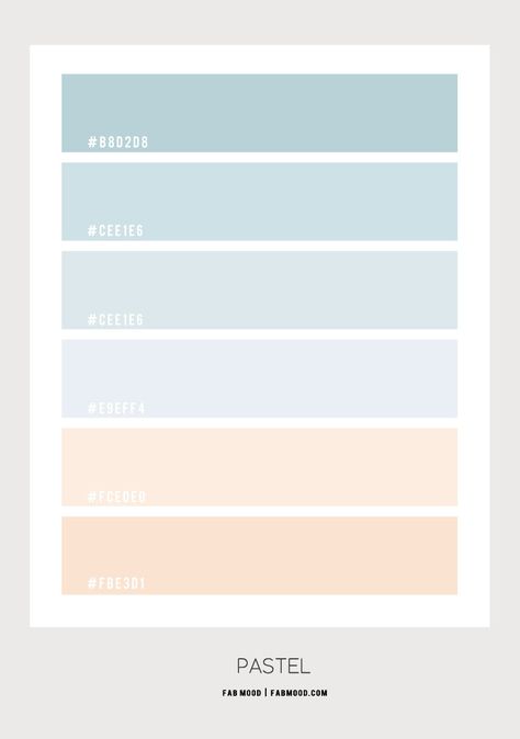 Light Colour Pallete, Pastel Hex Codes Color Schemes, Pastel Palette Colour Schemes, Blue Pallete Pastel, Light Pastel Color Palette, Pastel Blue Colour Palette, Pastel Colours Palette, Colour Palette Pantone, Blue Pastel Color Palette