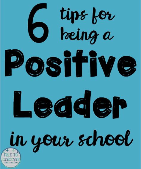 This post contains some reminders about how you can become a positive leader this year in your own school. Regardless of whether you’re an administrator, curriculum coordinator, team leader or classroom teacher, you can be a leader among your peers with these simple reminders. Spread the positivity in your school! Great reminders for back to school. Blog post by Free to Discover. Life Coach Tools, Positive Leadership, Teacher Resumes, Quotes Learning, Teacher Morale, Teacher Leadership, Montessori Mobile, Skills For Kids, Lead Teacher