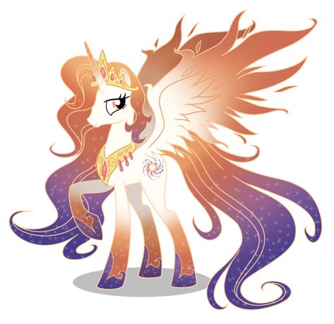 Queen Galaxia (princess celestia and luna's mom) Celestia And Luna, My Little Pony Princess, My Lil Pony, Mlp Fan Art, My Little Pony Comic, Princess Celestia, A Pony, Princess Luna, My Little Pony Characters