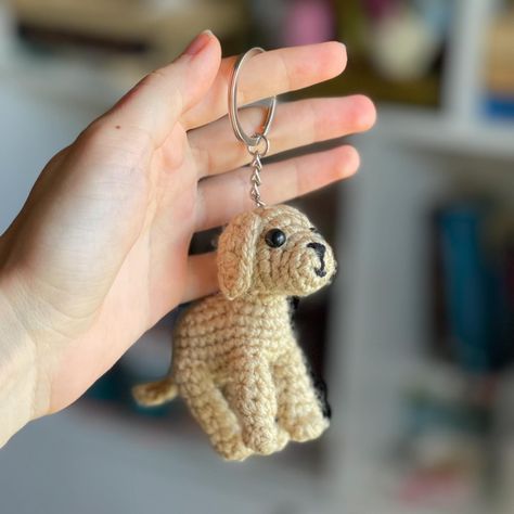 puppy keychain 🦮🐾 - custom order #crochet #crocheting #crochetkeychain #amigurumi #dog #crochetdog #handmade #smallbusiness #kurd #kurdistan Dog Crochet Keychain, Amigurumi Dog, Sitting Dog, Dog Crochet, Keychain Crochet, Dog Keychain, Crochet Keychain, Crochet Dog, Amigurumi